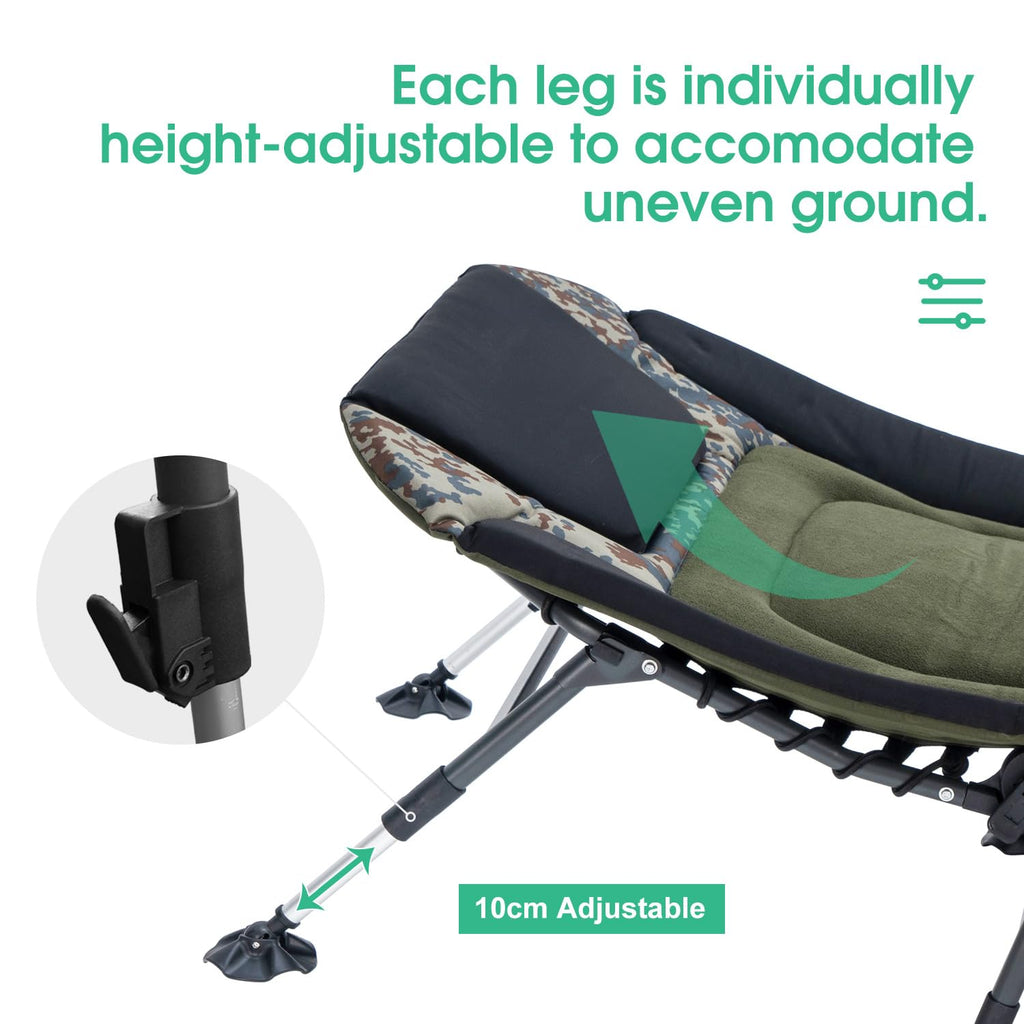 Yougym Xxl Camping Cot For Adults 330Lbs With Carry Bag, Heavy Duty Folding Bed With Soft Padded Cushion, Portable Camp Bed For