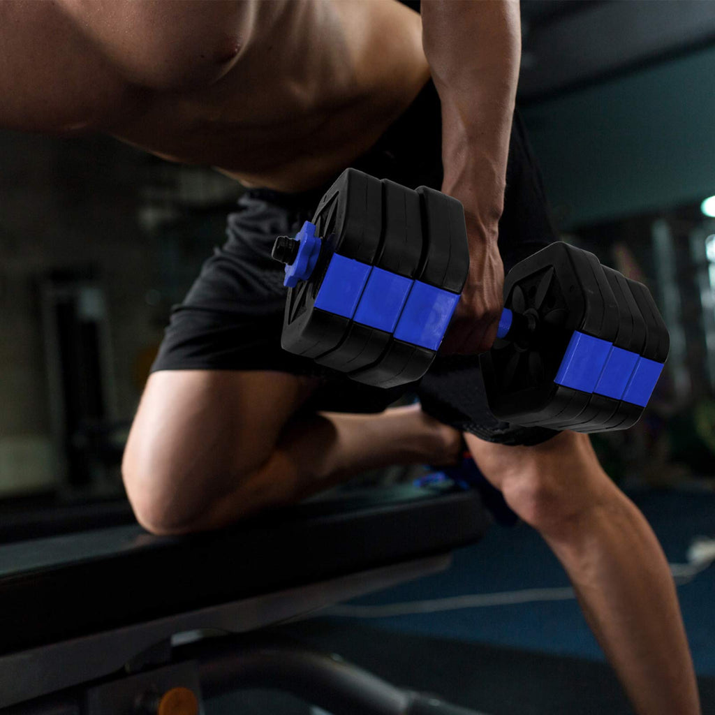 Vivitory Dumbbell Sets Adjustable Weights, Free Weights Dumbbells Set With Connector, Non-Rolling Adjustable Dumbbell Set, Weigh