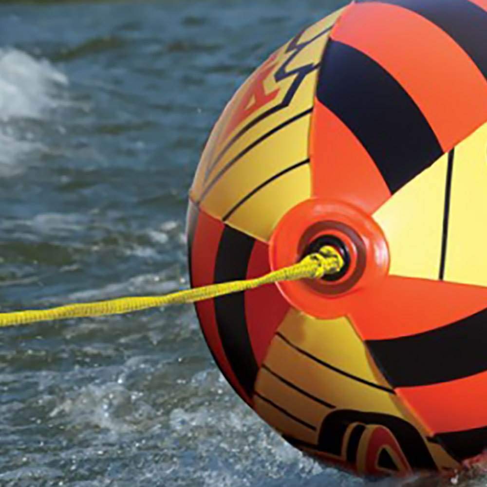 Airhead Orb, Towable Tube Rope Performance Ball, Orange/Yellow