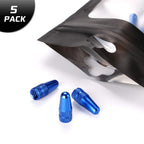 Bike Presta Valve Caps Blue Aluminum Anodized, Fully Thread Air Dust Valve Stem Covers For Bike, Used On Presta/French Valves Ti