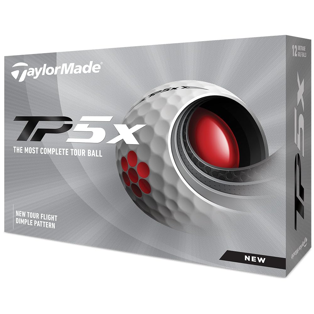 Taylor Made Unisexs Tp5 X Golf Balls, White, One Size