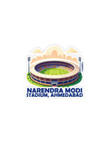 THAMPZ Narendra Modi Stadium 3D Embossed Flexible Fridge Magnet 0.5mm Decorative with Strong Hold | Refrigerator Magnet for Not