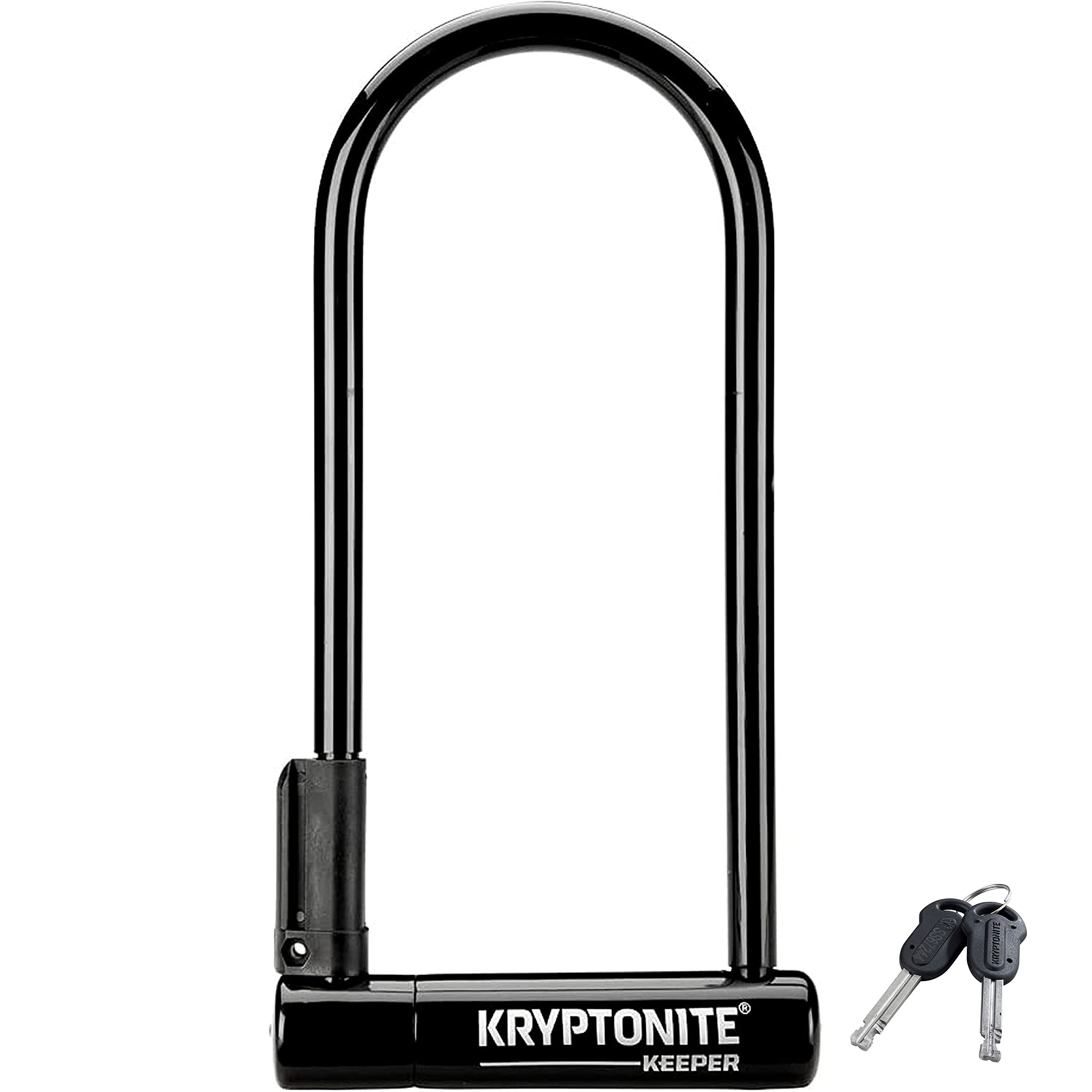 Kryptonite Keeper Bike U-Lock, Anti-Theft Security Bicycle U Lock, 12Mm Steel Shackle With Mounting Bracket And Keys, High Secur
