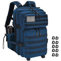 R.SASR Black Tactical Backpack, Military Backpack, Molle Backpack (Dark Blue)