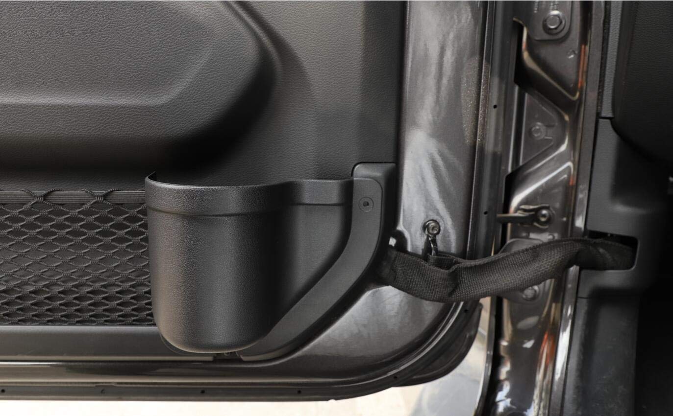 2-Pack Front Door Organizer Tray For 2018 2019 2020 2021 2022 2023 Wrangler Jl Jlu Rubicon Sport Sahara Gladiator Jt 4Ex Interio