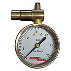 Meiser Presta-Valve Dial Gauge With Pressure Relief: 30Psi