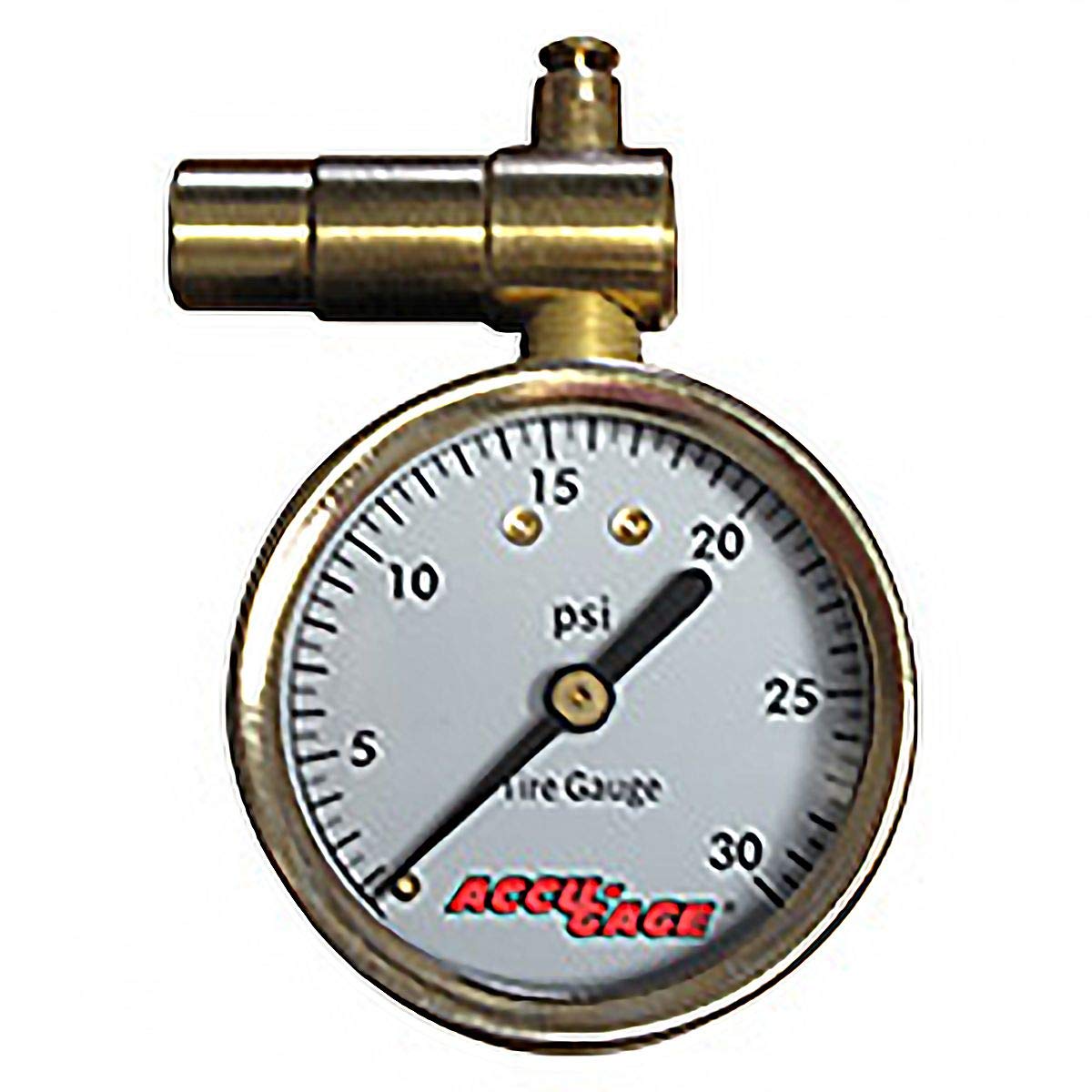 Meiser Presta-Valve Dial Gauge With Pressure Relief: 30Psi