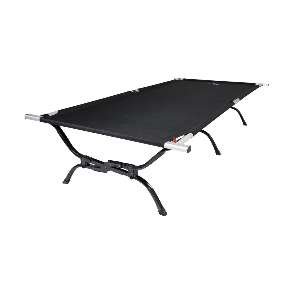 Teton Sports Camping Cot With Patented Pivot Arm - Folding Camping Cot For Car & Tent Camping - Durable Canvas Sleeping Cot - Po