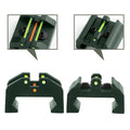 TPRCOL Low Baseline Fiber Optic Sight Front and Rear Sight (Green T1- Low Baseline Fiber Optic Sight)