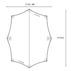 Heimplanet Original  Dawn Tarp M Shelter  Tent Tarp With 5000Mm Water Column  Supports 1% For The Planet (Cairo Camo)