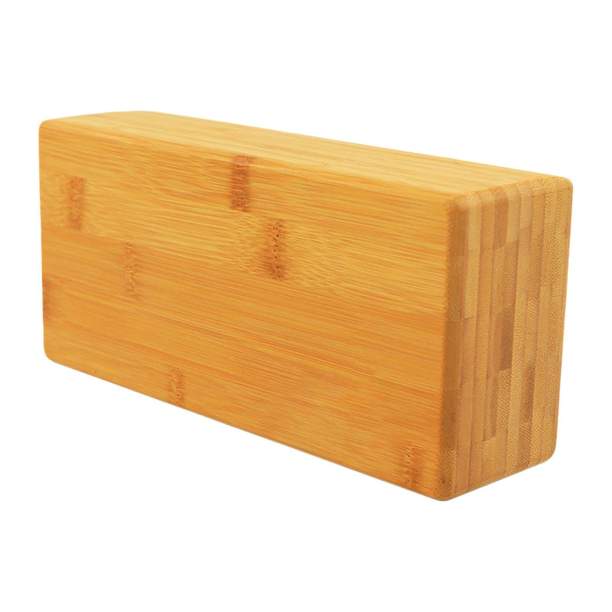 Merishopp Yoga Block Professional Practical Support Brick for Home Gym Pilates Workout Bamboo