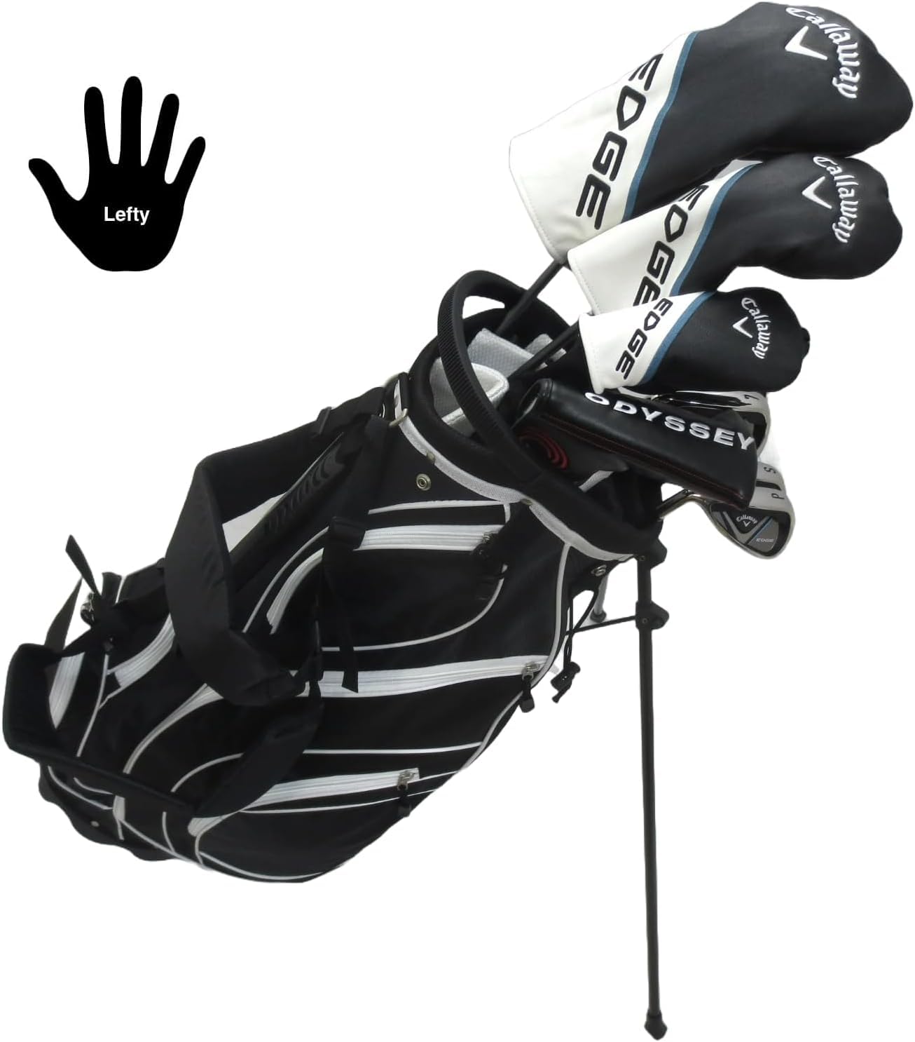 Callaway LH Mens Complete Golf Set Driver, Wood, Hybrid, Irons, Odyssey Putter Reg Left Handed
