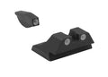 Meprolight Tru-Dot tritium Night Sights Compatible with Ruger P-90 91 93 95 Green dots Glow on Sight self Illuminated Fixed Meta