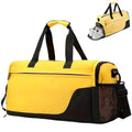 Handcuffs Duffle Bag With Shoe Compartment Polyester Gym Bags For Men & Women | Travel | Sports | Duffels | Adjustable | Shoulde