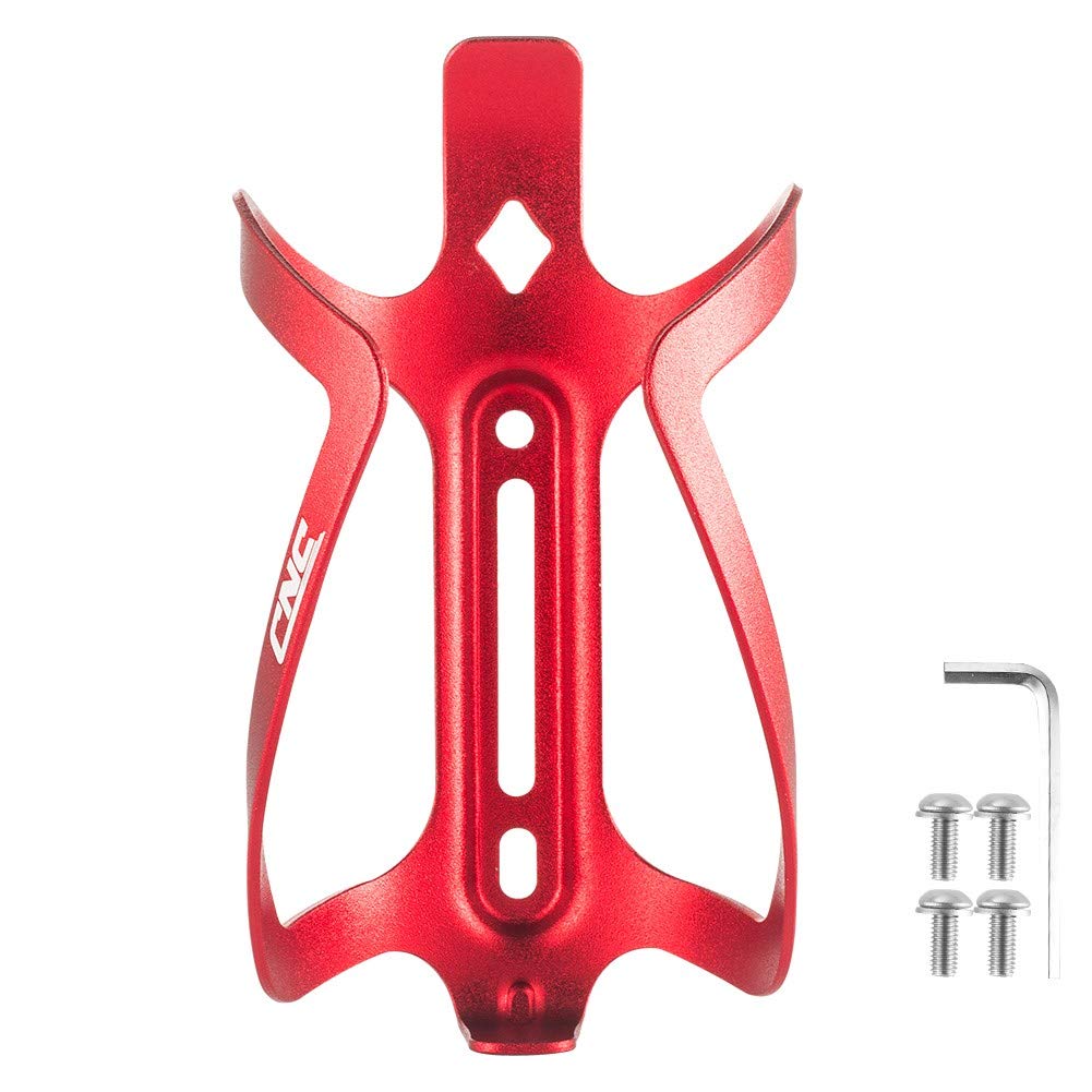 Cnc Bike Water Bottle Holder, 2-Pack Bicycle Water Bottle Cage For Road Bike/Mountain Bike,Red