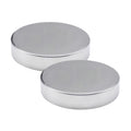 Outset Stainless Steel Round Ice Packs, Set Of 2 Travel Ice Packs, 3.75'' X 0.75''