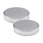 Outset Stainless Steel Round Ice Packs, Set Of 2 Travel Ice Packs, 3.75'' X 0.75''