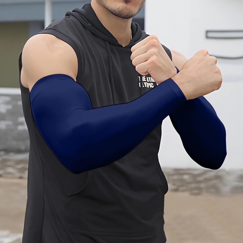 Egoflex Arm Sleeves For Men And Women Compression Uv Sun Protection Tattoo Cover Up Baseball Basketball Football Golf Running (B