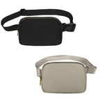 Vorolo Fanny Pack Christmas Gift For Women And Men Crossbody Bag Belt Bag Bum Bag With Adjustable Strap For Sportsblack+Wood Gre