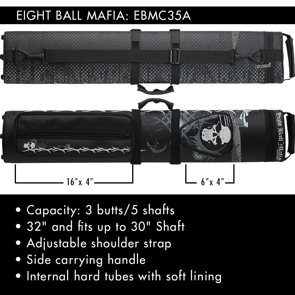 Eight Ball Mafia Ebmc35A Pool Cue Case