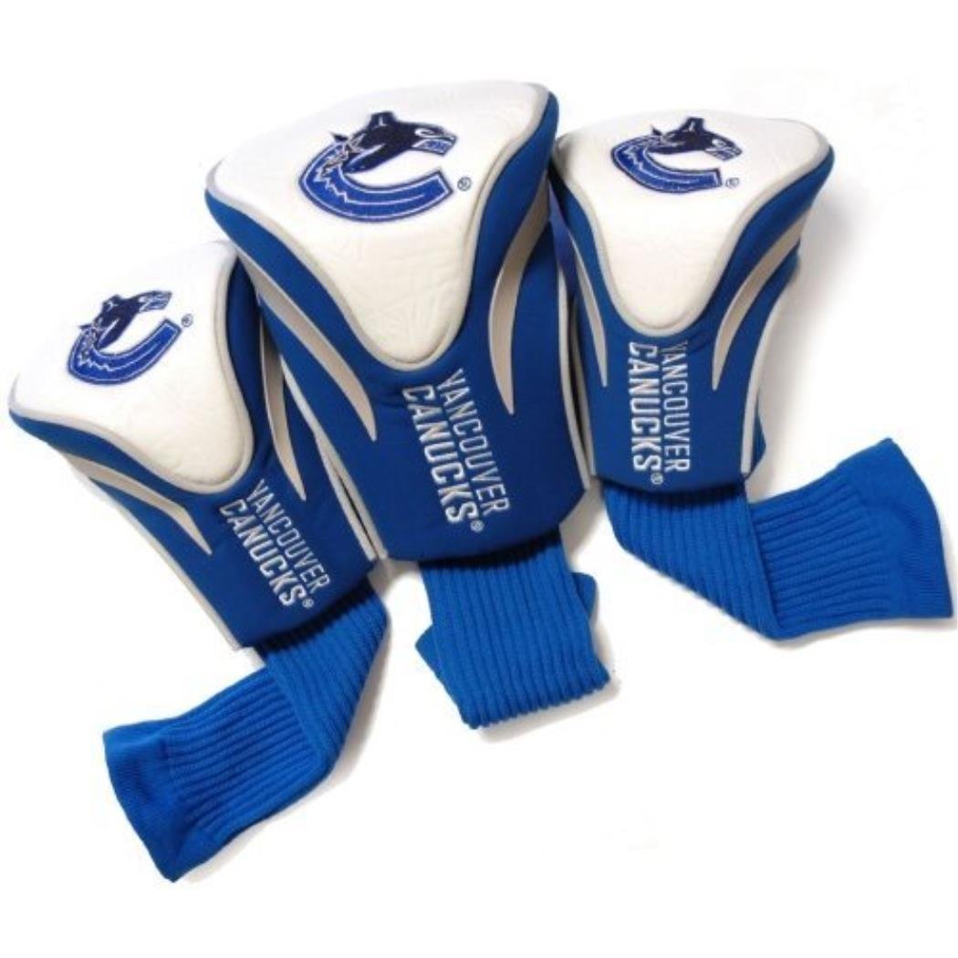Team Golf Nhl Vancouver Canucks Contour Golf Club Headcovers (3 Count) Numbered 1, 3, & X, Fits Oversized Drivers, Utility, Resc