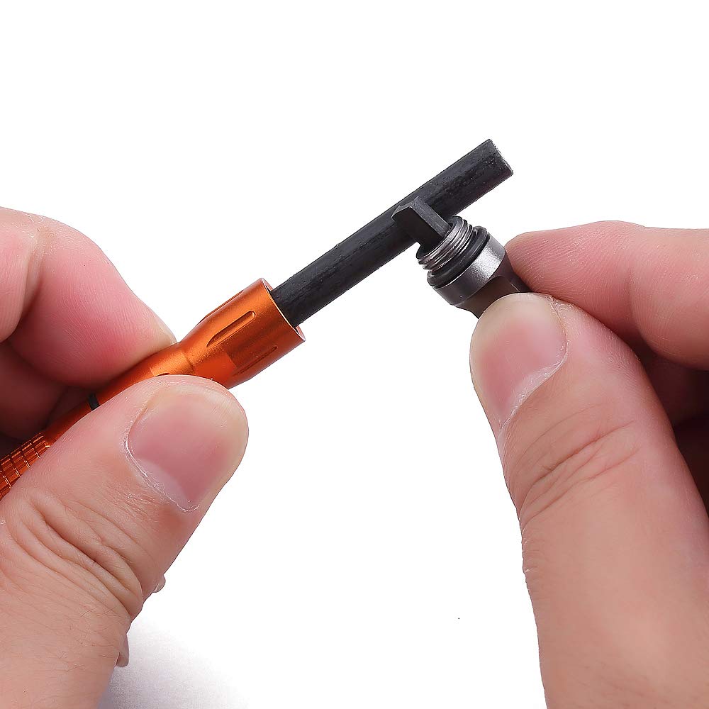 Dosmamz 2Pcs Compact Fire Starter With Scraper Striker, Replaceable Threaded Ferro Rod Flint Fire Steel Magnesium Rod, An Essent