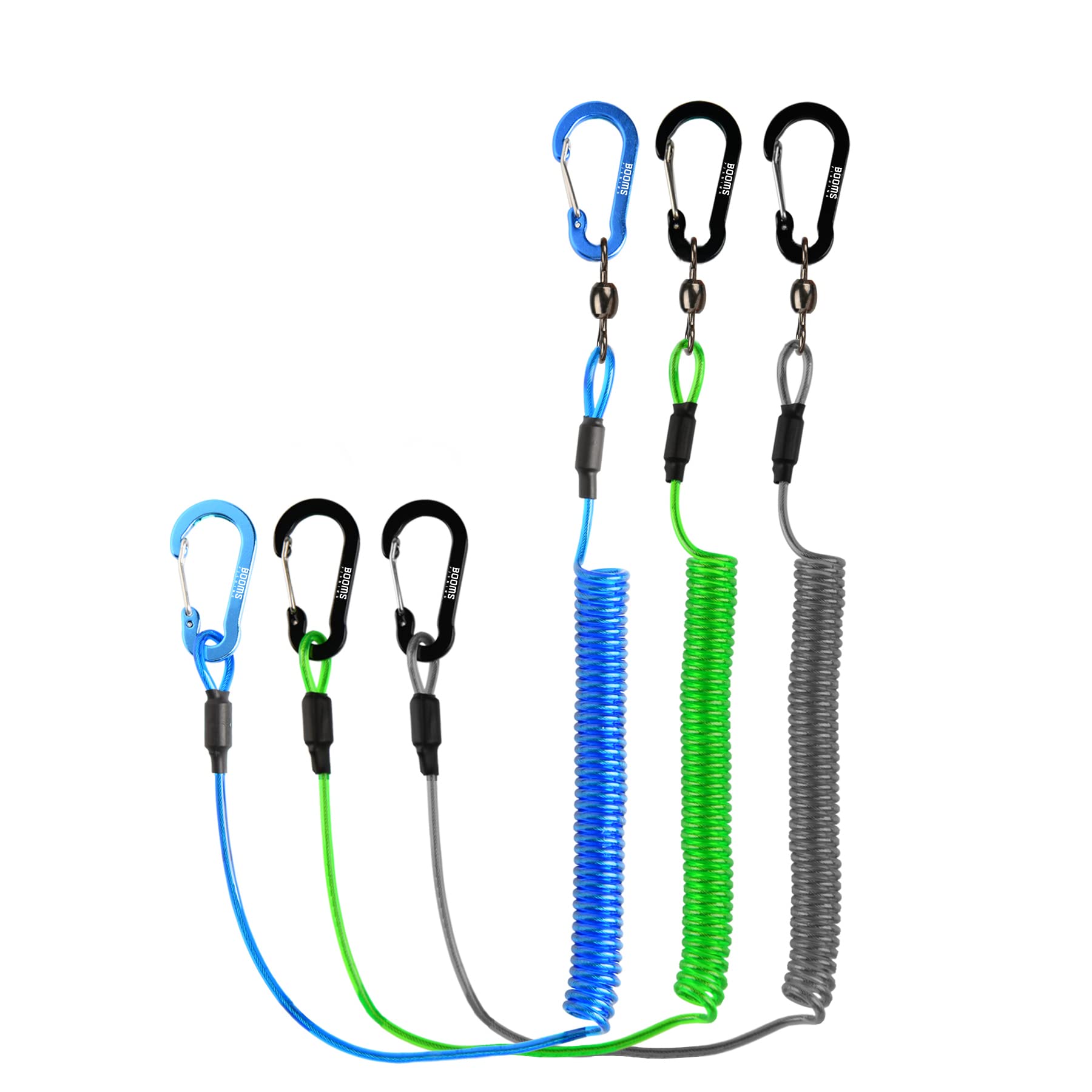 Booms Fishing T02 Fishing Pole Tether, Kayak Paddle Leash, Paddle Board Fishing Accessories, Heavy Duty Fishing Lanyard For Fish