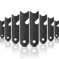 BBTO 10 Pieces Fire Rod Starter Ferrocerium Rod Striker Scraper Steel Flint for Survival Drilled Emergency Camping Hiking