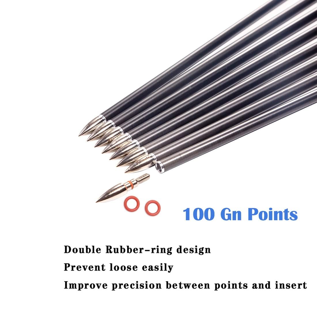 Qunying Archery Carbon Arrow 28 Inch 300 340 350 400 Spine Practice Hunting Arrows For Compound Recurve Bow 12Pcs Spine 400