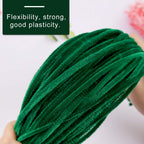 Zxiixz 100 Pcs Pipe Cleaners, Dark Green Chenille Stems Creative Craft Pipe Cleaners For St Patricks Day Christmas Crafts Decora