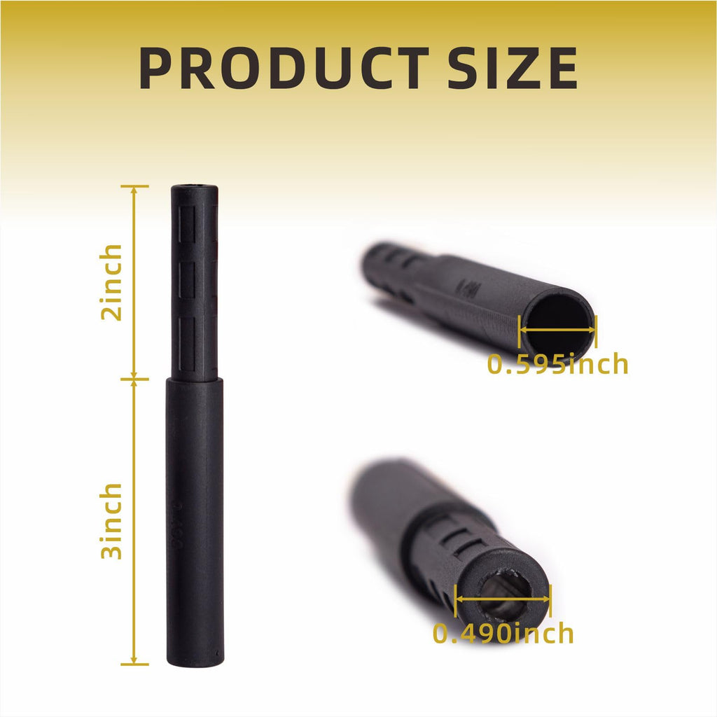 Mariyandh 8 Pcs 0.49 Inches Golf Club Graphite Shaft Extenders Steel Shaft Putter Shaft Extension For Putter, Iron, And Golf Clu