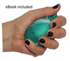 Isoflex Hand Therapy And Exercise Ball With An E-Book. 2 Pack - One Solid Color And One Marblized. Ideal For Stress Relief - Han