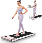 Deerrun 2024 Upgrade Walking Pad, Smart Under Desk Treadmill For Home, No-Assembly Treadmills, App/Remote Control, Led Display,