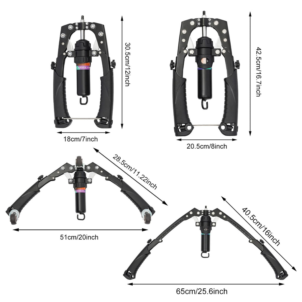 Mymus Twister Pro, Hydraulic Power Chest Press Machine, All-in-One Adjustable Hydraulic Arm Exerciser Twister Bar, 22-440lbs, 2-
