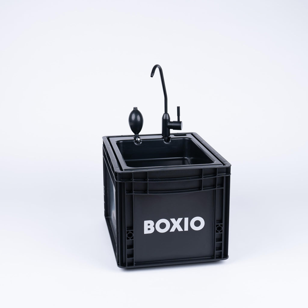 Boxio Wash Portable Sink - Convenient Camping Sink Solution! Compact With Unique Design, Separate Canister, Lightweight Mobile S