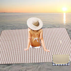 Pupopik Extra Large 80X80Inch Outdoor Picnic Blanket, Xl Foldable Waterproof Sand Beach Mat For Beach Camping Hiking Travel Fami