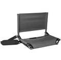 Cascade Mountain Tech Stadium Seat - Lightweight, Portable Folding Chair for Bleachers and Benches - Grey, Extra Wide - 20