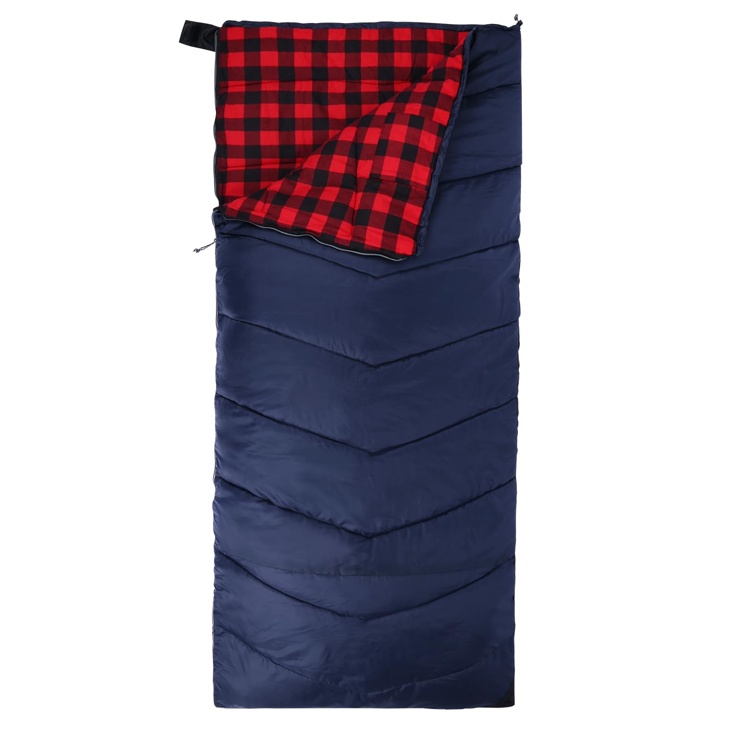REDCAMP Cotton Flannel Sleeping Bag, Wide & Tall Thicken Cold Weather XXL Sleeping Bag for Big and Tall Adults Zero Degree Campi