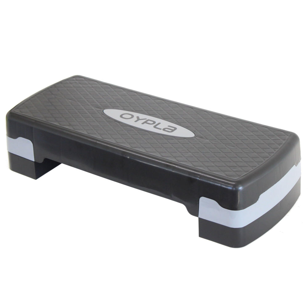 Oypla 3834A2P Aerobic Adjustable Exercise Stepper Trainer Workout Home Gym Step, One Size, Multi-Colour