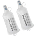WILDREEDS 250ml Soft Flask, TPU Collapsible Soft Water Bottle for Hydration Pack, Running Vest, Folding Water Bottle for Hiking 