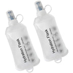WILDREEDS 250ml Soft Flask, TPU Collapsible Soft Water Bottle for Hydration Pack, Running Vest, Folding Water Bottle for Hiking 