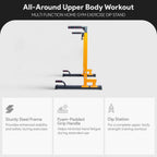 Balancefrom Steel Frame Multi-Functional Exercise Fitness Dip Stand Station With Adjustable Height, 500 Pound Capacity, For Home