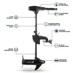 Newport Vessels Nv-Series 36Lb Thrust Saltwater Transom Mounted Trolling Electric Trolling Motor W/Led Battery Indicator & 30''