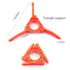 Fuel Can Stabilizer Canister Stand Gas Tank Bracket Stove Standard Bottle Shelf Stand Tripod Folding Canister Stand (Orange)