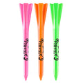 Performance 2.75 Plastic Golf Tees, Neon Mix, 30 Pack