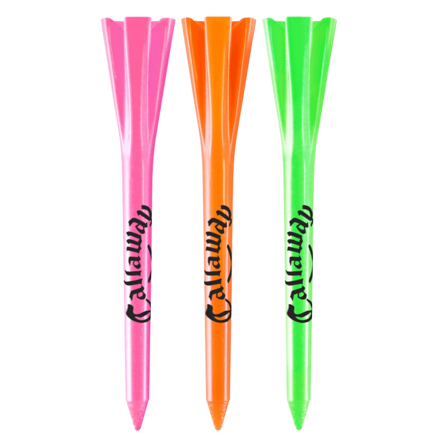 Performance 2.75 Plastic Golf Tees, Neon Mix, 30 Pack