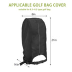 Colewin Golf Bag Cover Rain Hood,Waterproof Golf Bag Hood Cover,Almost Fits All For Tour Bags/Golf Bags/Carry Cart/Stand Bags