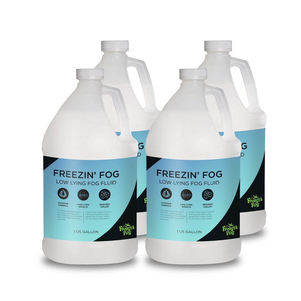 Freezin Fog - Outdoor Low Lying Ground Fog Fluid - For Halloween, Theatrical Effects, Haunted Attractions