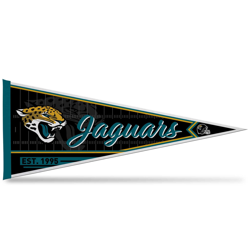 Rico Industries Nfl Football Jacksonville Jaguars Classic 12'' X 30'' Felt Wall D  Cor Pennant - Great For Home/Bed Room/Man Cav