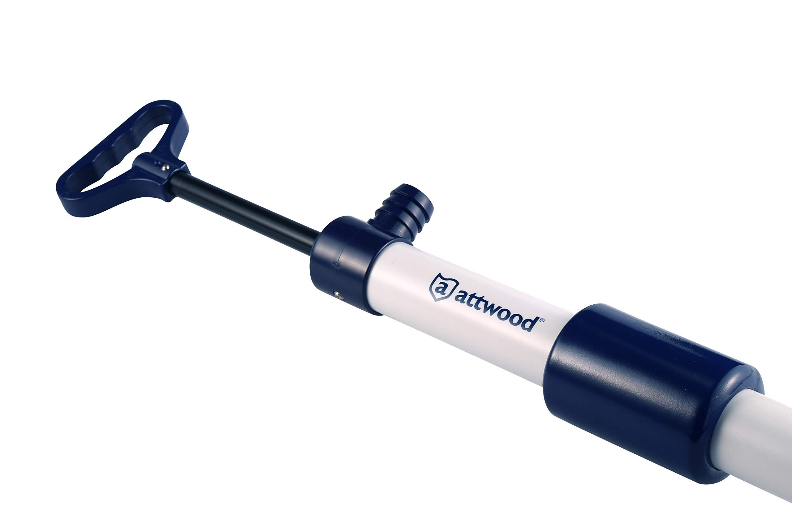 Attwood 11595-2 Hand-Operated Bilge Pump, For Kayaks, Canoes, Small Fishing Boats, 18 Inches Long, Pumps 8 Gpm